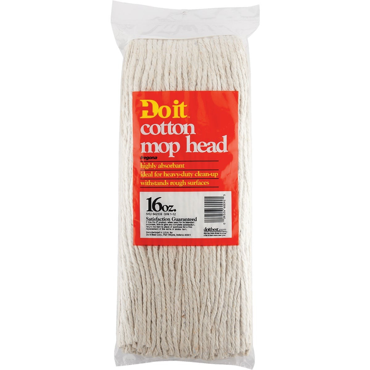 DO IT BEST Do It 642339 Cotton Mop 16 Oz 4-ply