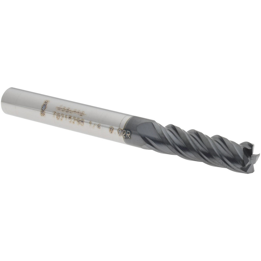 ACCUPRO Accupro 12180554 Corner Radius End Mill 1/4 in 4 Flute