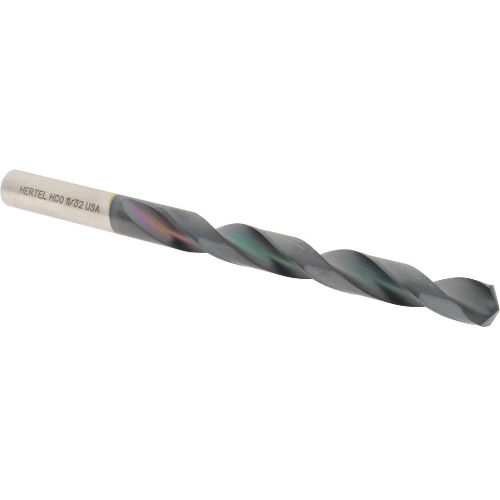 HERTEL Hertel 4139739 Cobalt Jobber Drill 11/32 in Tialn