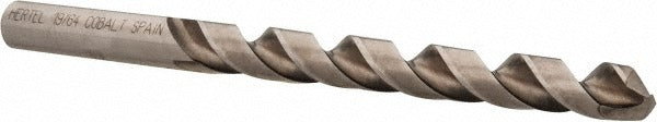 HERTEL Hertel 42151 Cobalt Jobber Drill Bit 19/64 in 135 Deg