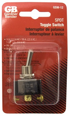 GARDNER BENDER Ecm Industries Llc GSW-12 Heavy Duty Toggle Switch 20A 125V