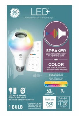 GE G E Lighting 93129723 Led A21 Smart Bulb 9W 3-pack