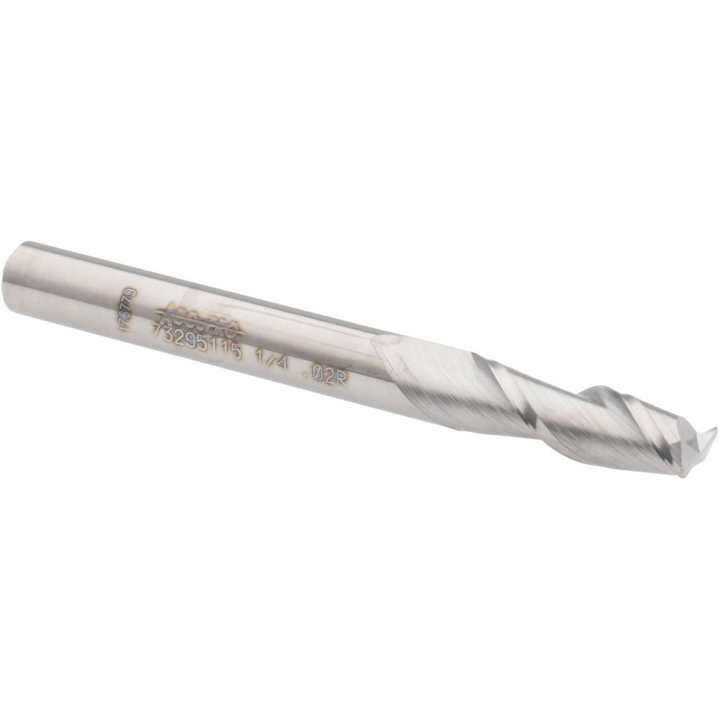 ACCUPRO Accupro 12181332 Corner Radius End Mill 1/4 in 2 Flute Carbide