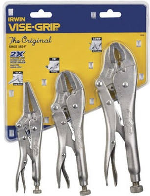 IRWIN Irwin Industrial Tool Co 323S 3-piece Locking Plier Set
