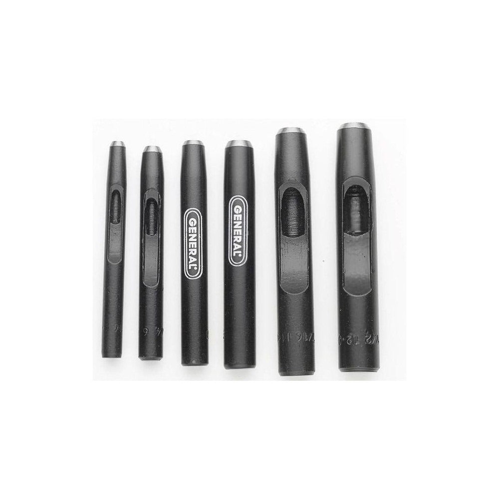GENERAL FILTERS General 1280ST Hollow Punch Set 6 Pc 3/16 to 1/2 Inch
