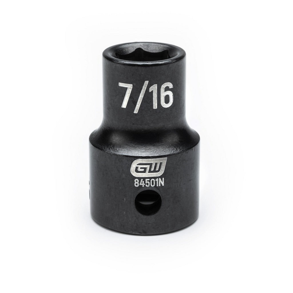 GEARWRENCH Gearwrench 84501N 1/2 in Drive 7/16 in Impact Socket 6-pt