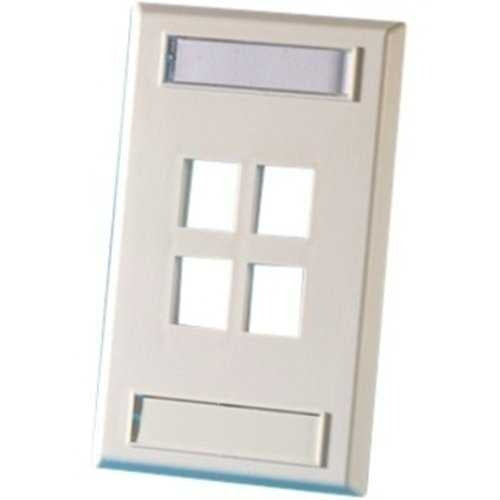 ORTRONICS Ortronics KSFP4 Face Plate Plastic 4 Port