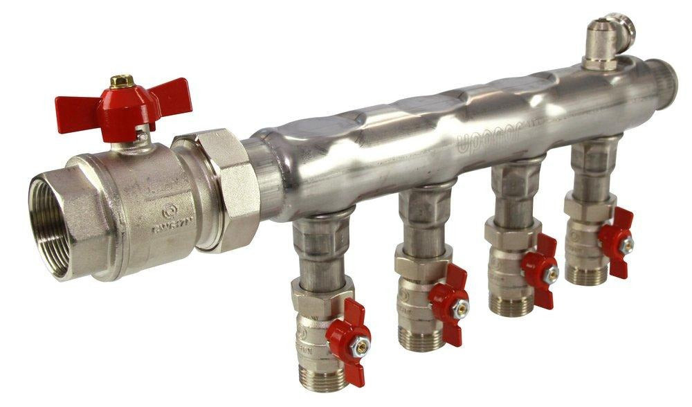 UPONOR Uponor A2740302 Commercial stainless-steel manifold assembly 1-1/2 in (3 loops) A2740302