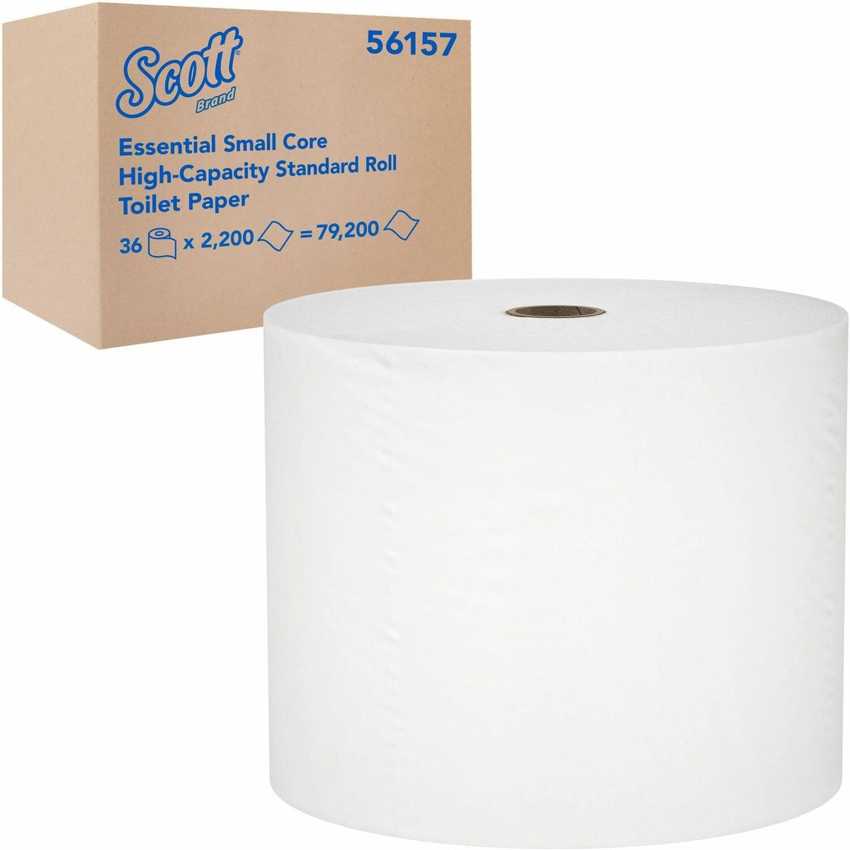KIMBERLY-CLARK Kimberly-Clark KCC56157 Scott Essential Small Core Toilet Paper 36/Carton 56157