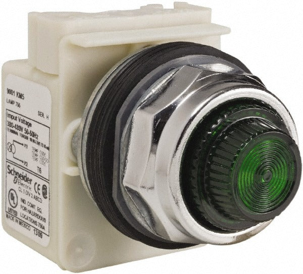 SCHNEIDER ELECTRIC Schneider Electric 9001KP5G31 Indicating Light 480V Green