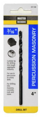 DISSTON CO Disston Company 691188 Masonry Drill Bit 3/16 X 4 in