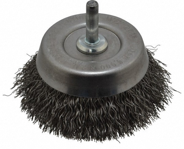 WEILER Weiler 90318 Cup Brush 2-3/4 in Crimped Steel Wire