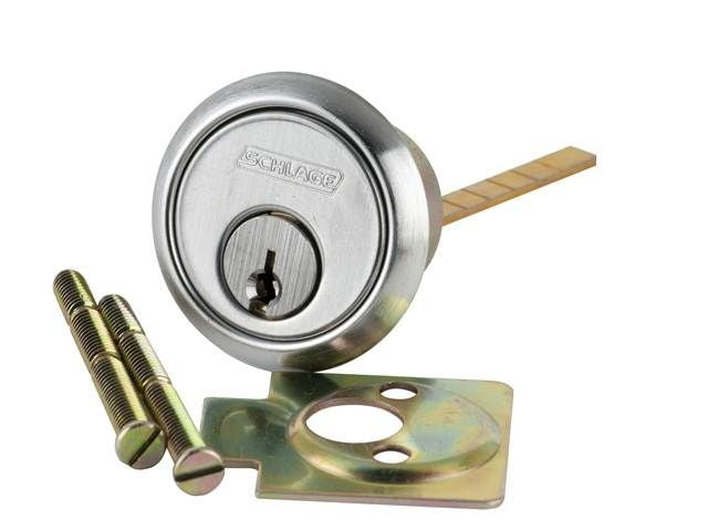 SCHLAGE Schlage Commercial 20022FG626 Rim Cylinder Satin Chrome