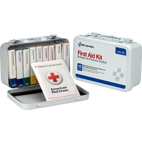 FIRST AID ONLY First Aid Only FAO240AN Ansi First Aid Kit Metal Case