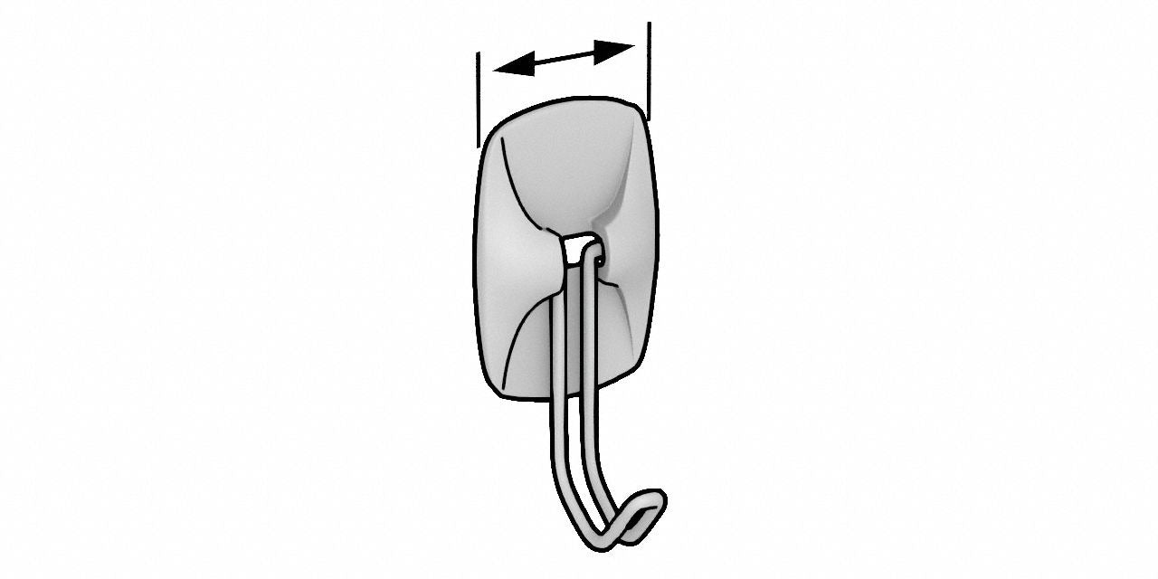 3M 3M MMM17091CLR6ES Medium Hooks (6 Pack)