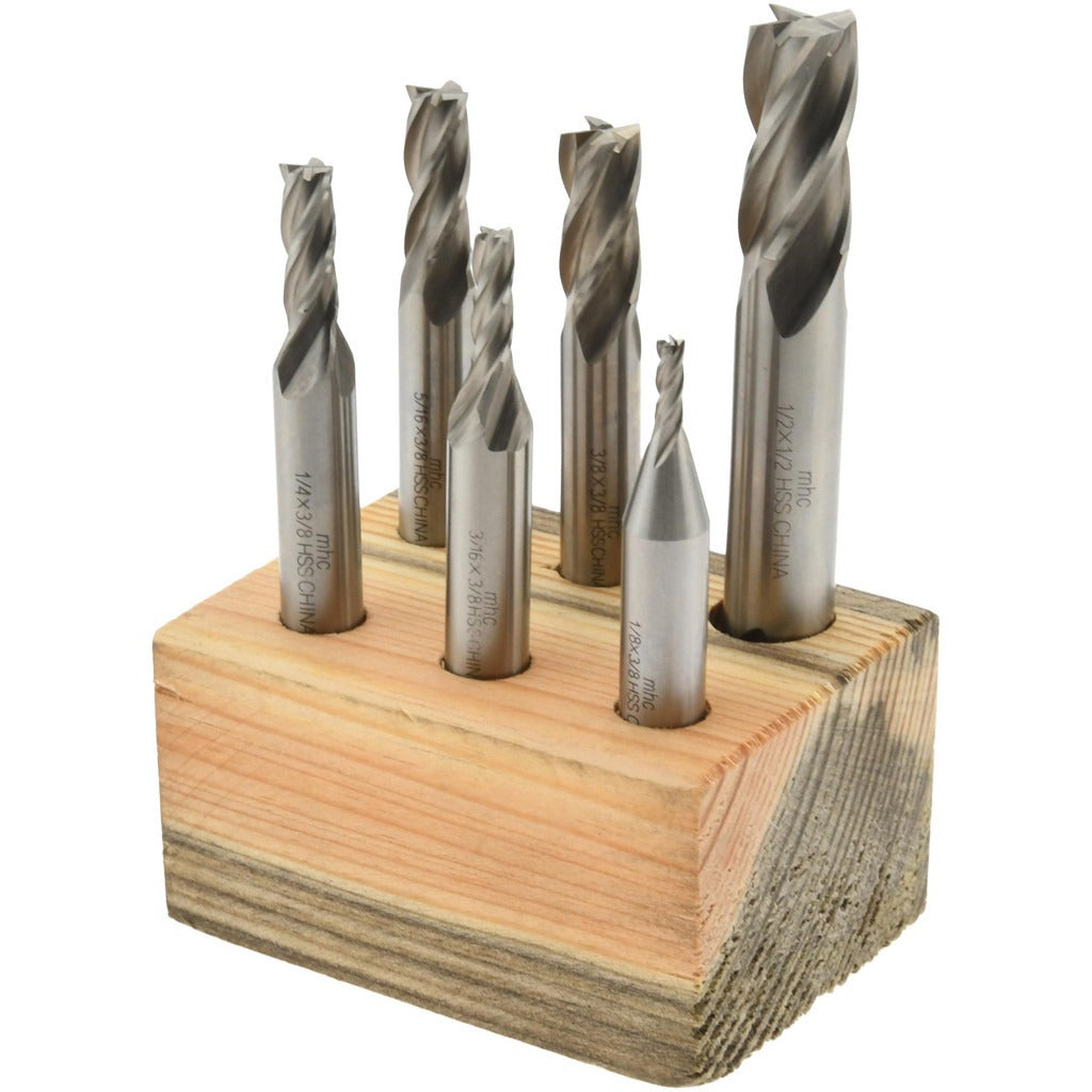 VALUE COLLECTION Value Collection 320-2246 4-flute End Mill Set Hss 6 Pc