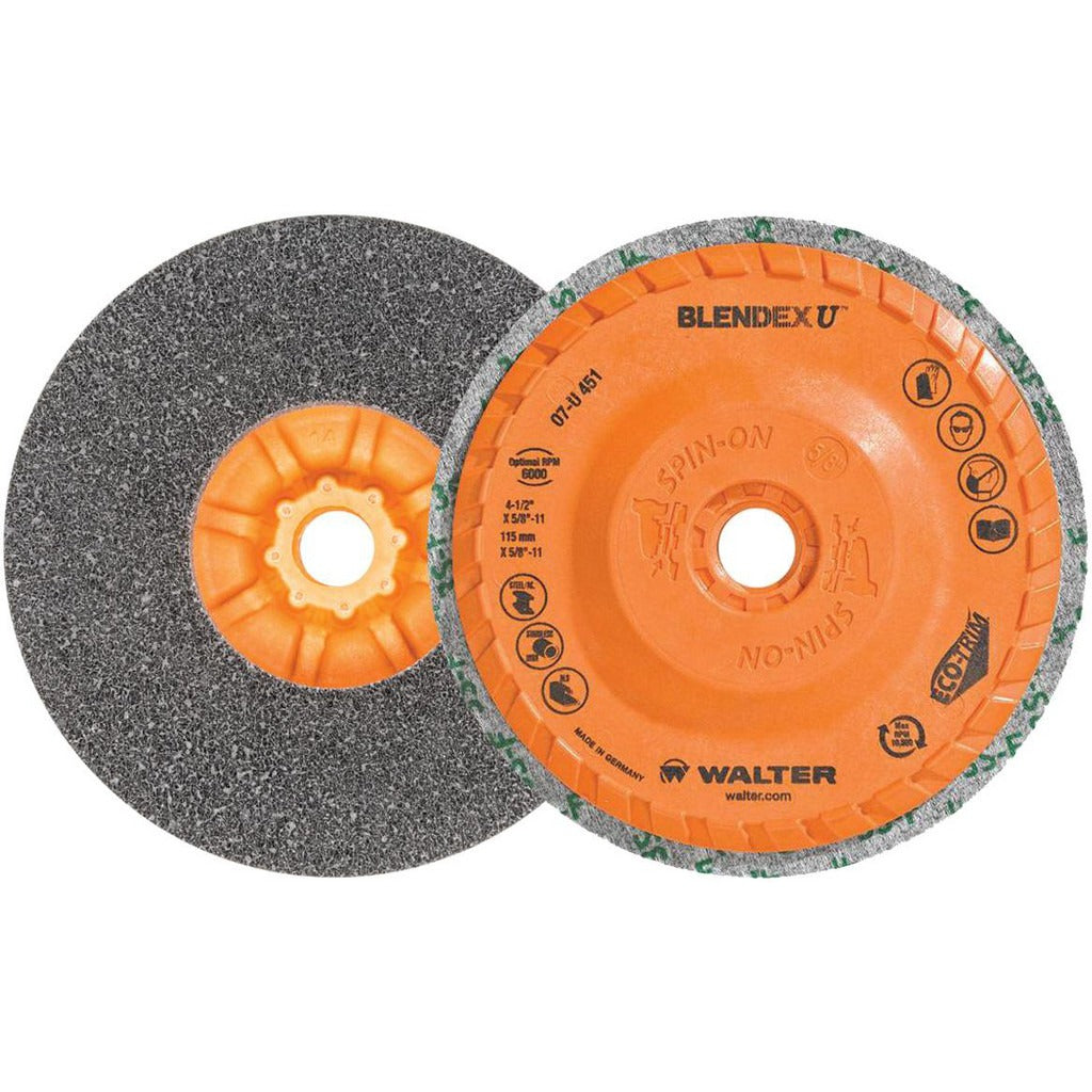 WALTER Walter Surface Technologies 07U451 Deburring Disc 4-1/2 in