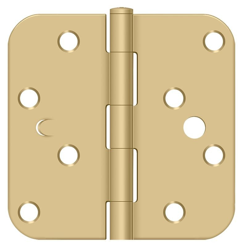 DELTANA Deltana S44R54BMS Radius Security Hinge 4x4 Satin Brass