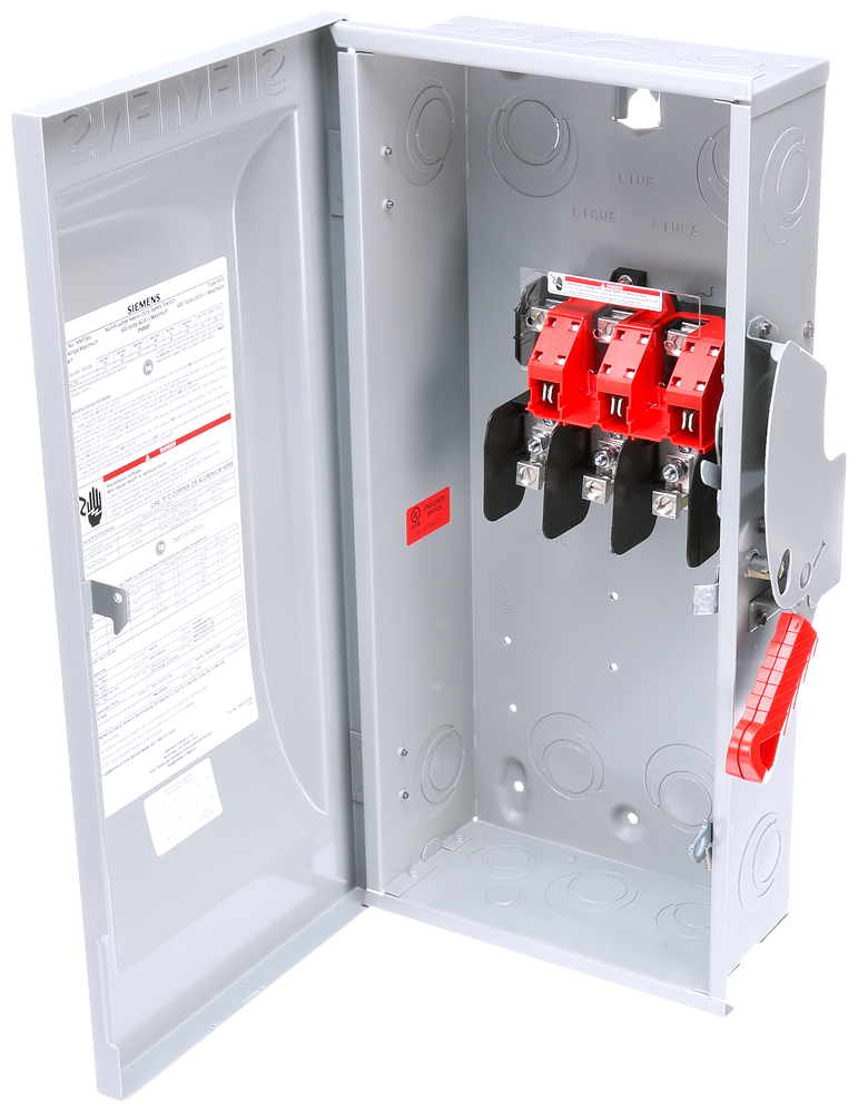 Siemens HNF363 Enclosed Heavy Duty Low Voltage Non-Fusible Single Throw Safety Switch 600 VAC 100 A 3 Poles