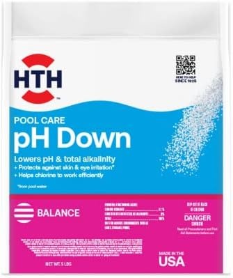 HTH Hth 67057 pH Down Granules 5 lb Pack of 4