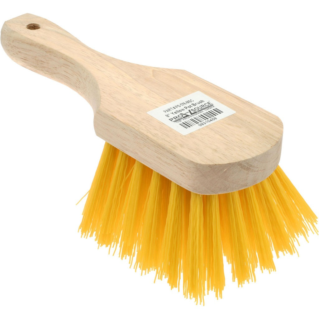 PRO-SOURCE Pro-source PS-576 Scouring Brush 8 Inch Wood Handle
