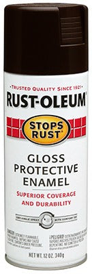RUST-OLEUM Rust-oleum 262661 Gloss Dark Walnut Spray Enamel 12 Oz