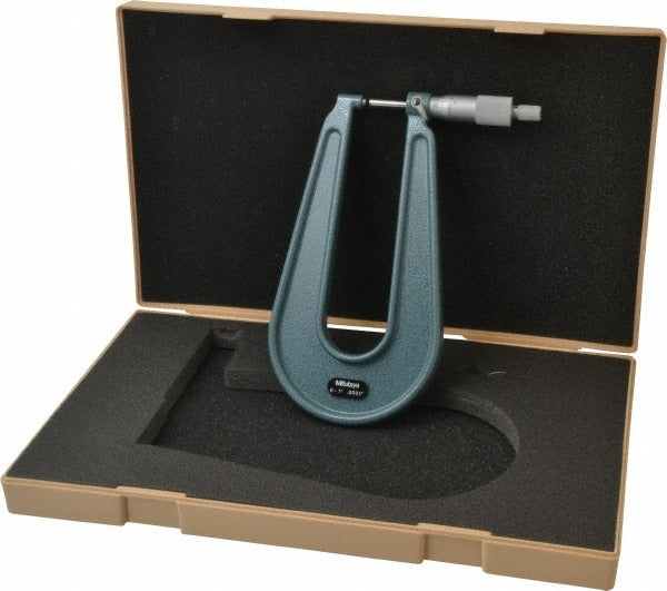 MITUTOYO Mitutoyo 118-129 Outside Micrometer 1 in Ratchet Stop