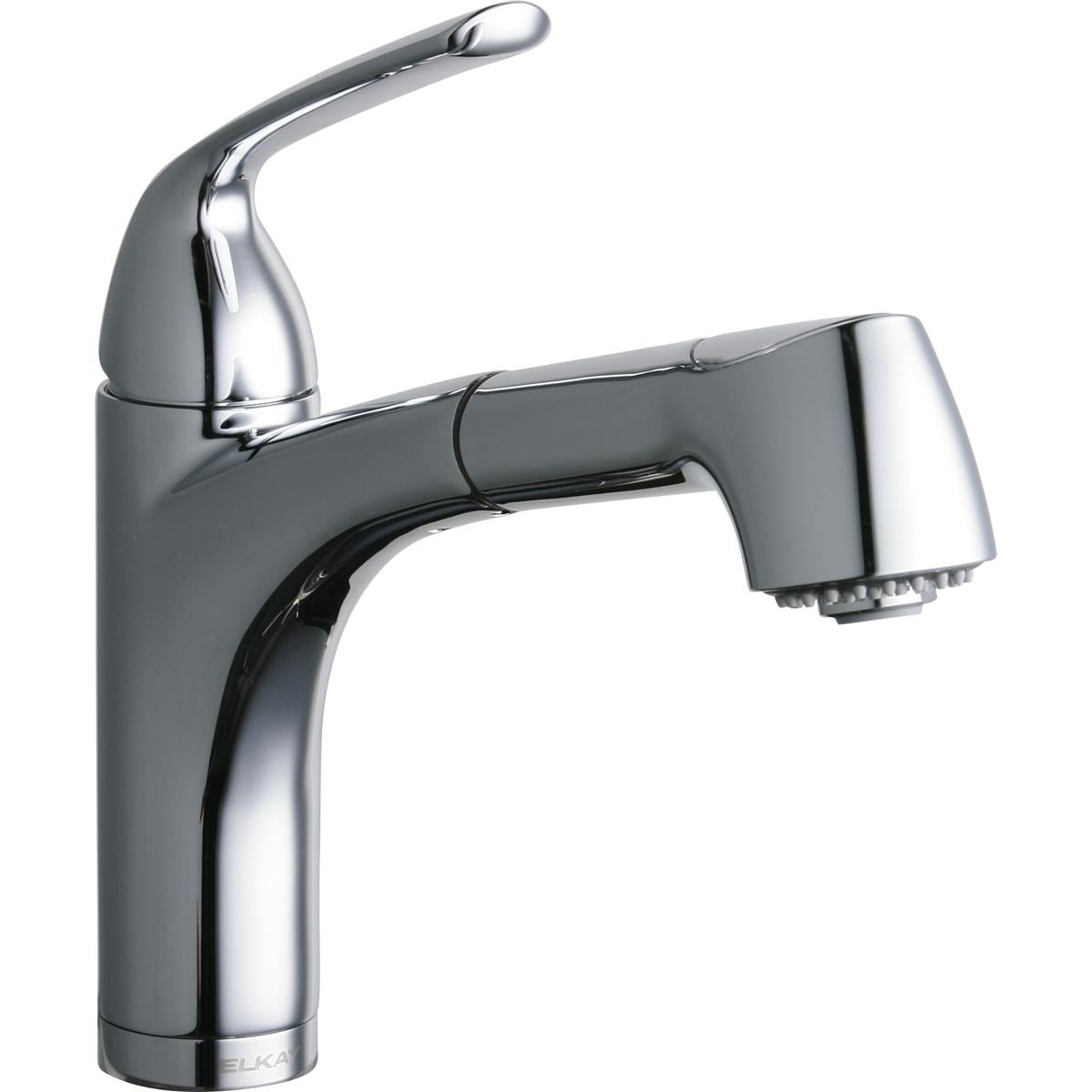 ELKAY Elkay LKGT1042CR Gourmet Single Hole Bar Faucet Pull-Out Spray and Lever Handle (1 Hole) LKAV1061MBCR