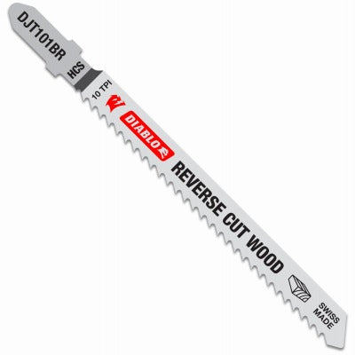 DIABLO Freud DJT101BR5 4 Inch 10 Tpi Reverse Cut Jig Saw Blade 5 Pack
