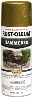 RUST-OLEUM Rust-oleum 7210-830 Hammered Gold Spray Paint 12 Oz