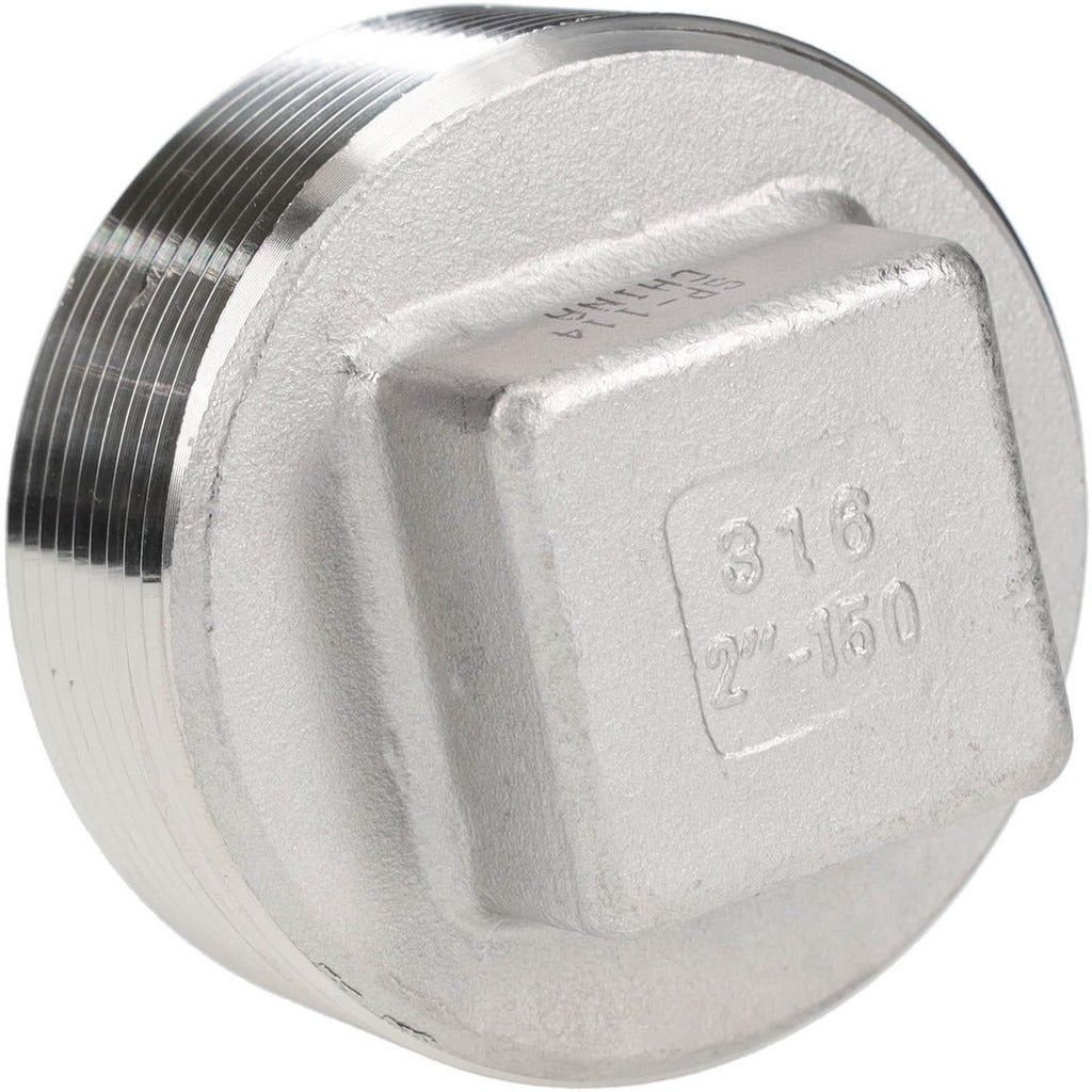 VALUE COLLECTION Value Collection 6SQ2 Square Head Pipe Plug 2 in 316 Ss