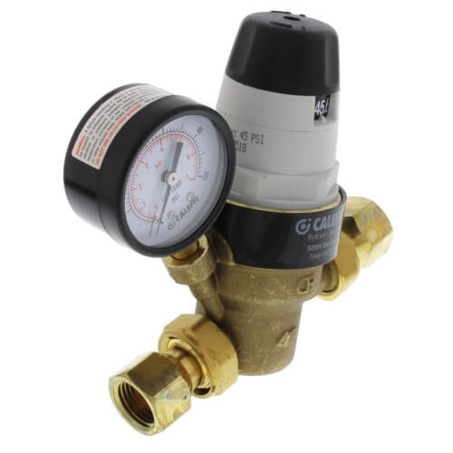 CALEFFI CALEFFI 535341HA 535H Series Pressure Reducing Valve Female 1/2 NPT with Pressure Gauge