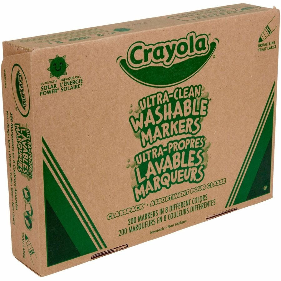 CRAYOLA Crayola CYO588200 8-Color Ultra-Clean Washable Marker Classpack 200/Box