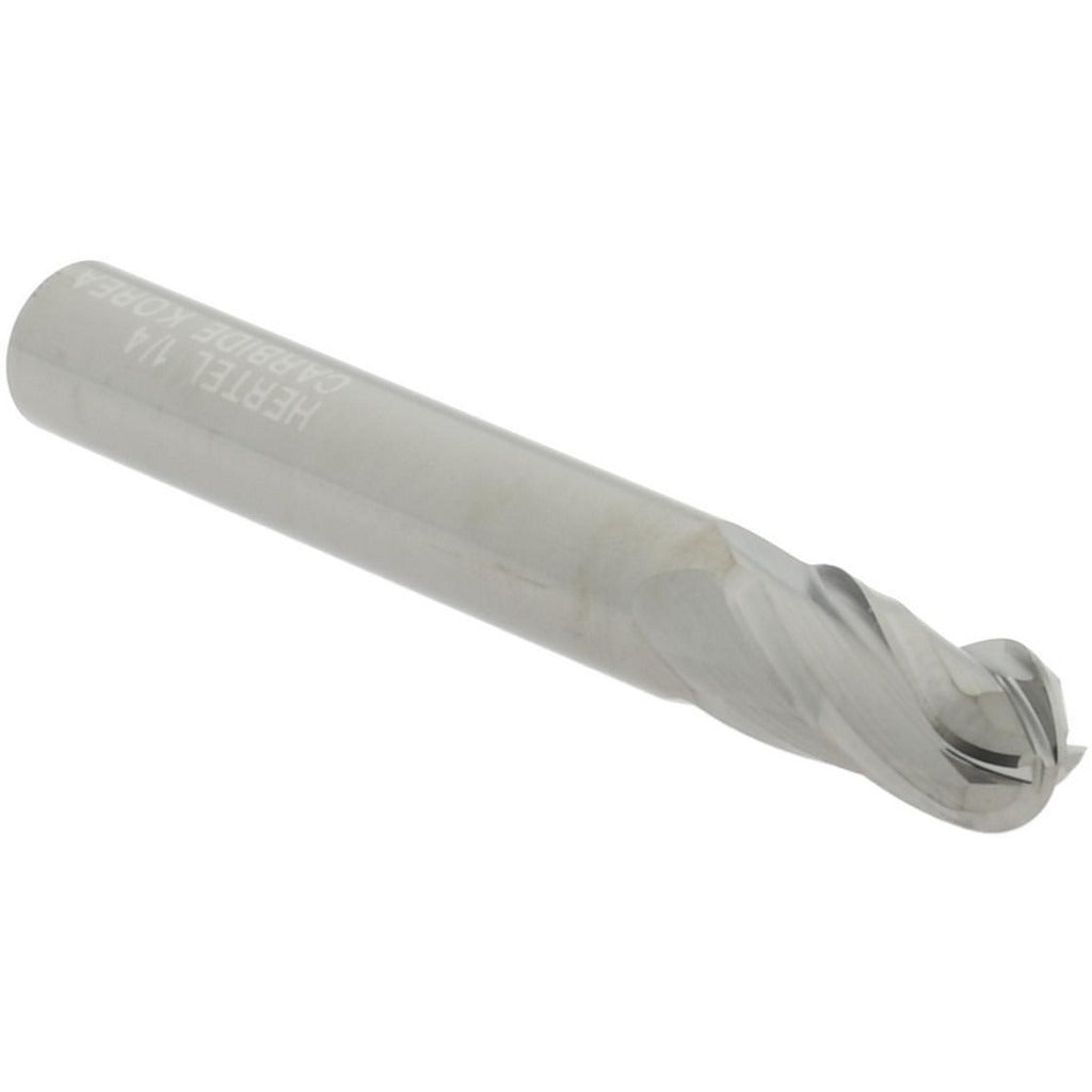 HERTEL Hertel E599924524 Ball End Mill 1/4 in 4 Flute Carbide