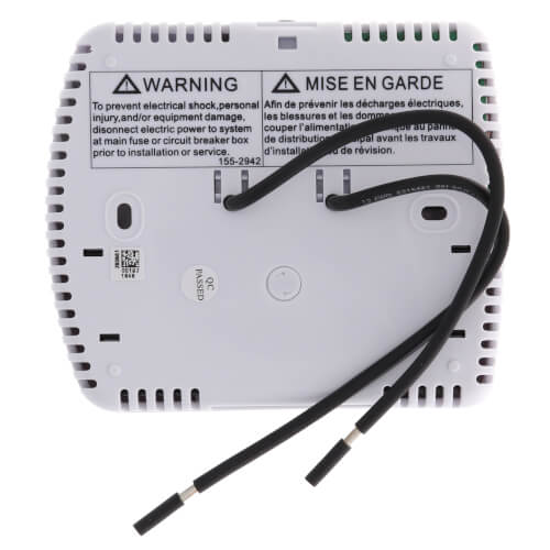 White-Rodgers 1E65-144 Line Voltage Thermostat 120/240VAC SPST Heat Digital Non-Programmable with Lighted Display