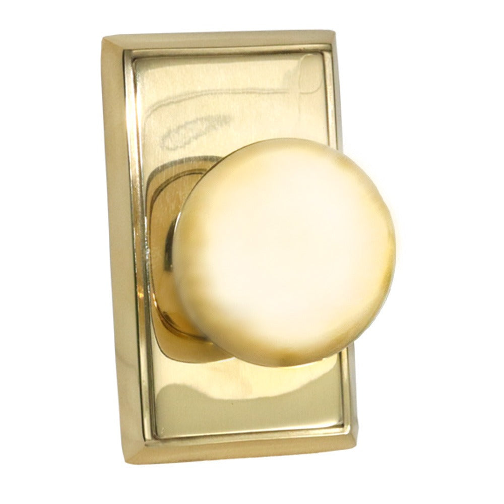 EMTEK Emtek 8521PUS3NL Providence Knob Dummy Pair Unlacquered Brass
