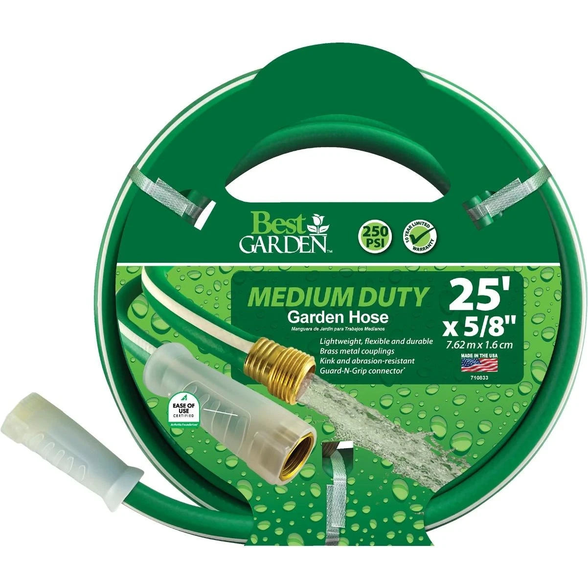 BEST GARDEN Best Garden DBAW5825V2 Medium-Duty Garden Hose (5/8 in x 25 ft)