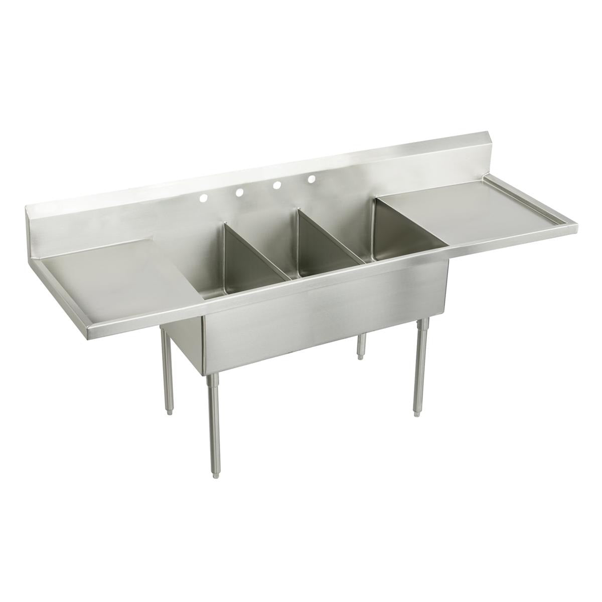 BSC PREFERRED Bsc Preferred SS8372LR4 Triple Compartment Scullery Sink