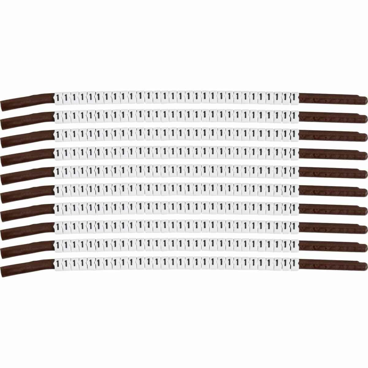 BRADY Brady SCN15-1 ClipSleeve Wire Marker Pack of 300 Size 15