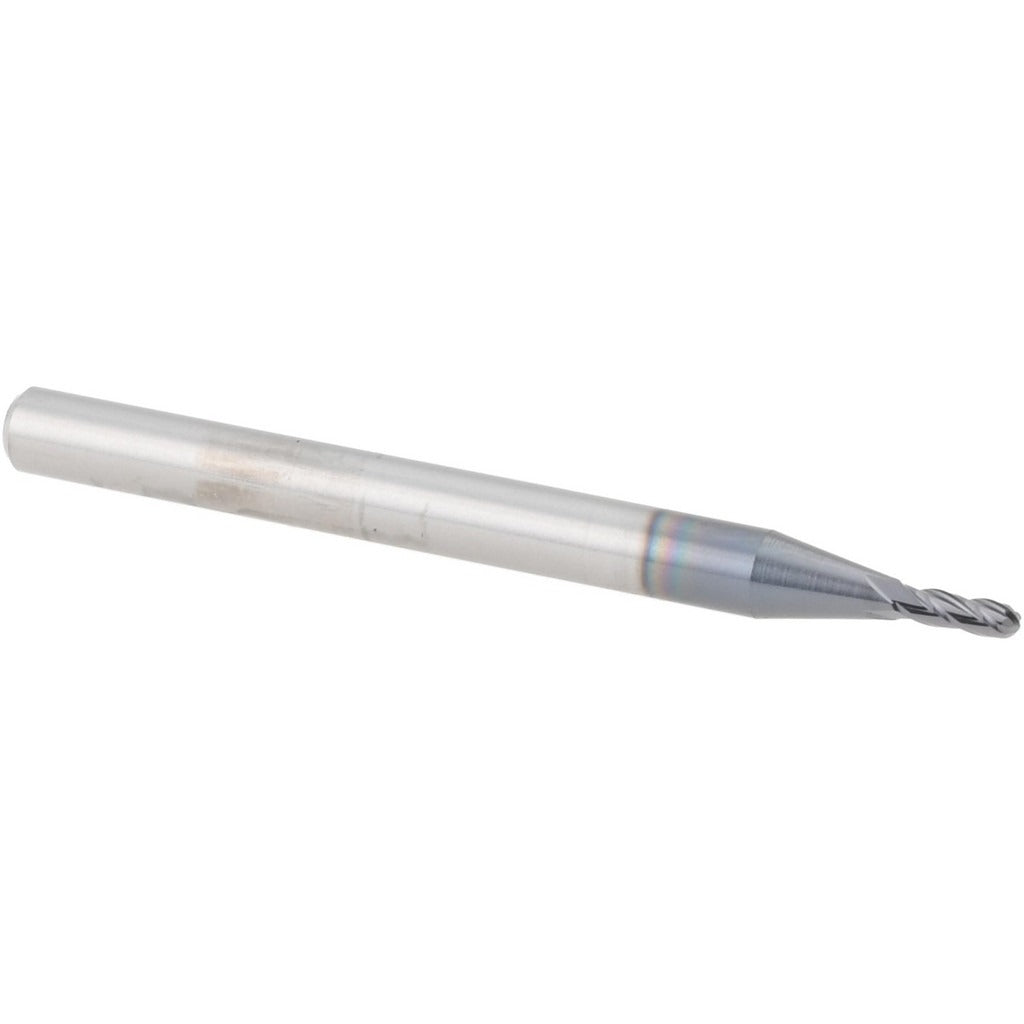 ACCUPRO Accupro 12464128 Ball End Mill 0.052 in 4 Flute Carbide Altin