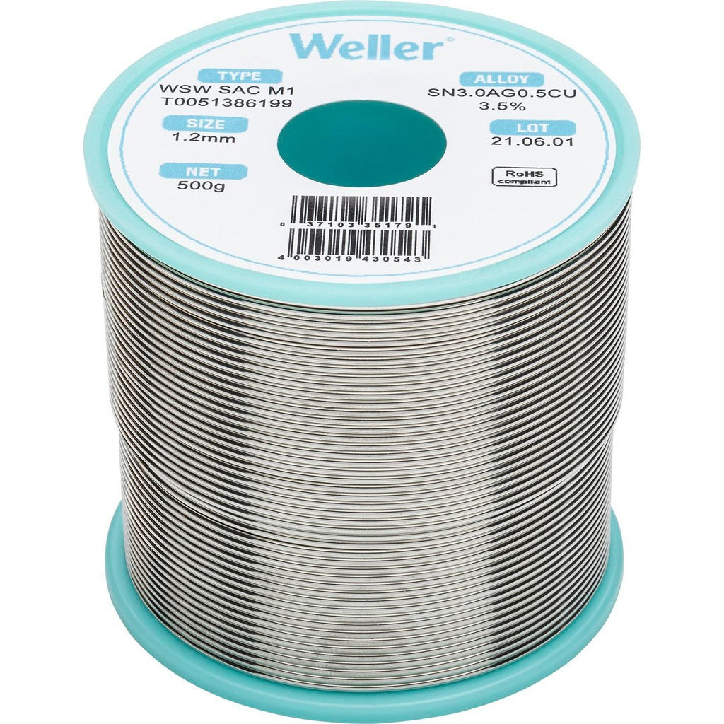 WELLER Weller T0051386199 Lead Free Solder Spool 500g