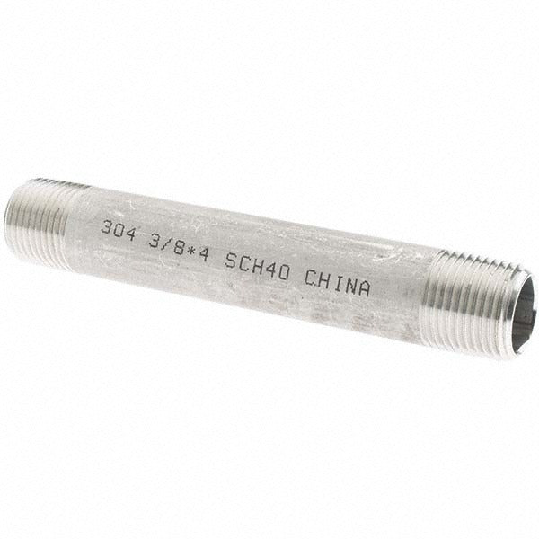 VALUE COLLECTION Value Collection 4BN3/8*4 Ss Pipe Nipple 3/8 in 304 Sch 40