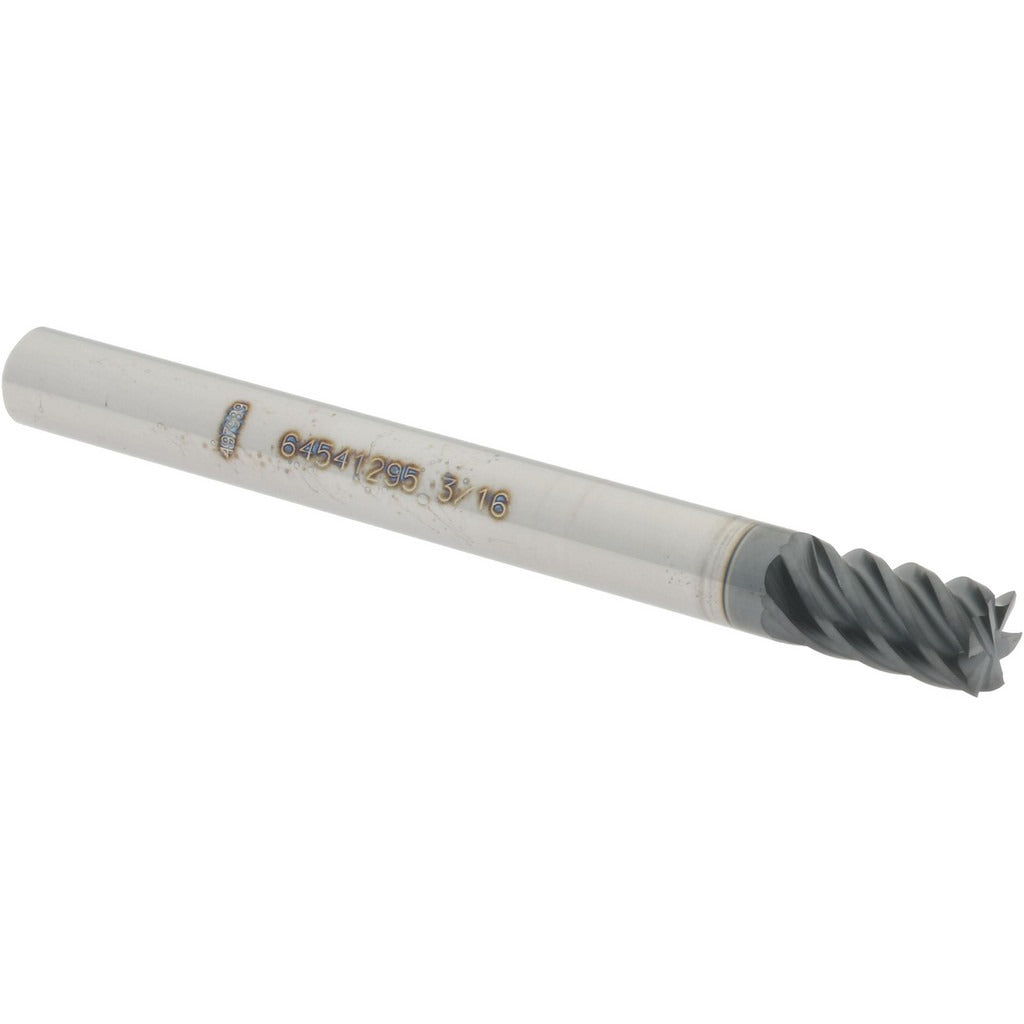ACCUPRO Accupro 12177404 Square End Mill 3/16 in 6 Flute Carbide