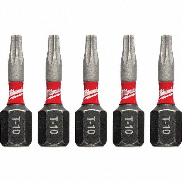 MILWAUKEE Milwaukee Tool 48-32-4627 T10 Torx Bit 1/4 in Hex 5 Pack