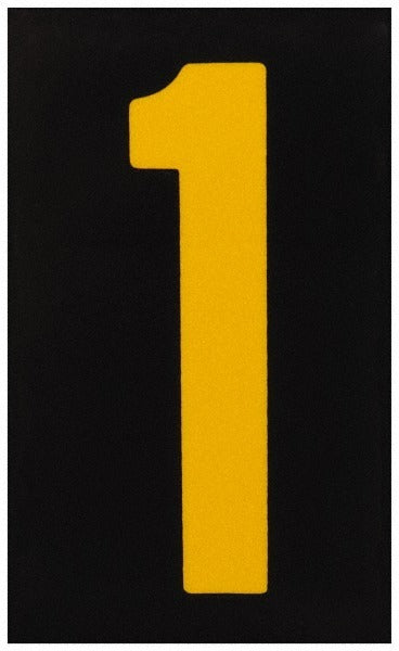STRANCO Stranco RUM5PK-200-1 Reflective Number Label 1 in