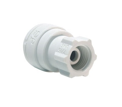 RWC John Guest PP3208U7WP Polypropylene Faucet Connector 1/4 X 7/16-24 UNS