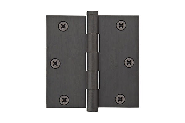 EMTEK Emtek 92013US10B Square Steel Heavy Duty Hinge Pair