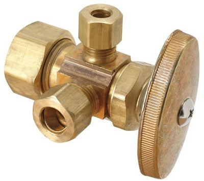 BRASSCRAFT Brass Craft CR1901LRX Rd Dual Outlet Valve 5/8x3/8 Compression