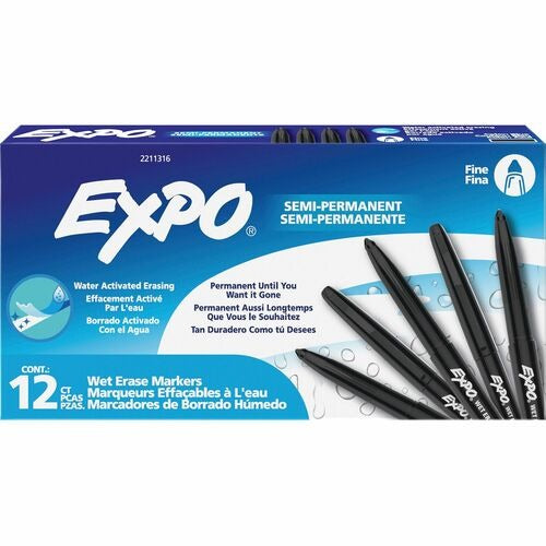 SHARPIE Newell Brands SAN2211316 Wet-erase Fine Tip Marker Black