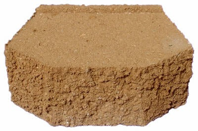 CHRISTYS Oldcastle 162005551 Tan Castlewall Retaining Wall Block 12 in